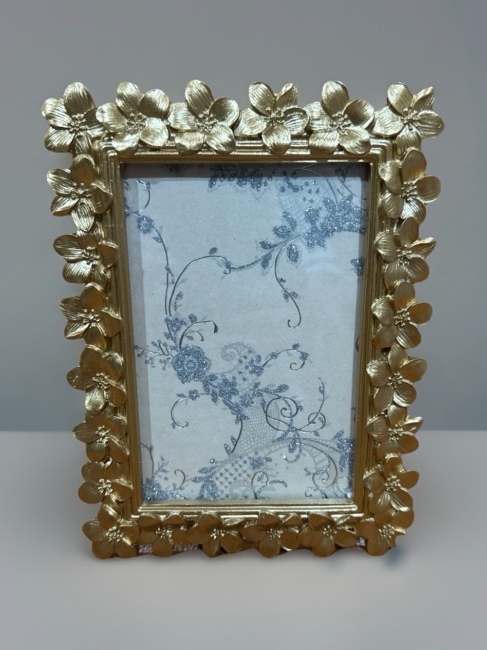 Shabby Chic EST 1989 Gold Floral Picture Frame – 4” x 6”